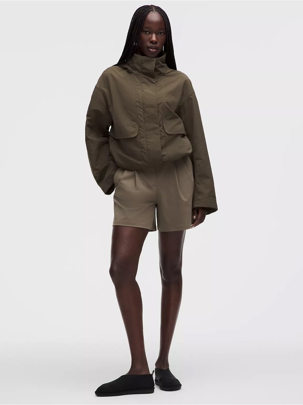lululemon athletica Olive Green “Always Efortless” Evolve Utility Hooded Jacket